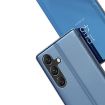 Samsung Galaxy S24 FE 5G Silver Mirror Flip Leather Case with Holder - 6