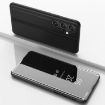 Samsung Galaxy A36 Black Mirror Flip Leather Case with Holder - 1