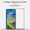 iPhone 15 PINWUYO 9H 2.5D Tempered Glass Screen Protector Black - 2