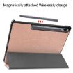 Samsung Galaxy Tab S9+ JUNSUNMAY Rose Gold Leather Tablet Case - 7