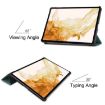 Samsung Galaxy Tab S9+ JUNSUNMAY Dark Green Leather Tablet Case - 5
