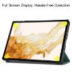 Samsung Galaxy Tab S9+ JUNSUNMAY Dark Green Leather Tablet Case - 6