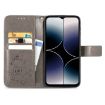 Ulefone Note 16 Pro Gray Leather Phone Case with Four-leaf Clasp - 3