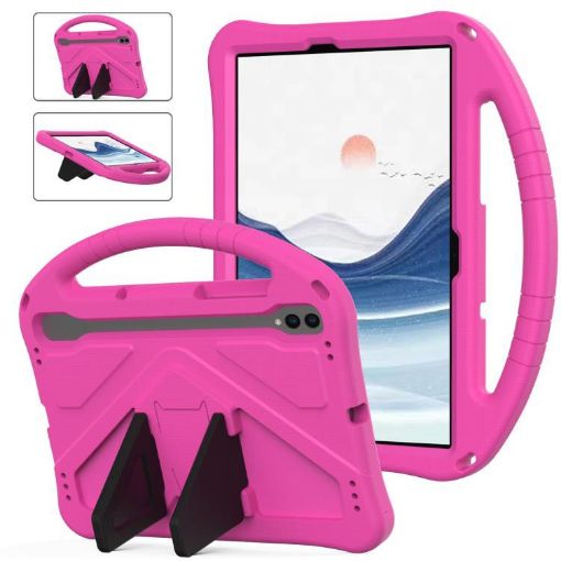 Samsung Galaxy Tab S10 FE 11" EVA Shockproof Case with Holder - Rose Red - 1