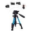 JMARY KP-2203 Blue Telescopic Aluminum Tripod for SLR Camera & Phone - 3