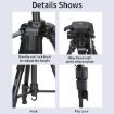 JMARY KP2234 Telescopic Aluminum Tripod for Camera & Phone - Black - 3