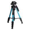 JMARY KP2234 Blue Telescopic Aluminum Tripod for Camera & Phone Streaming - 1