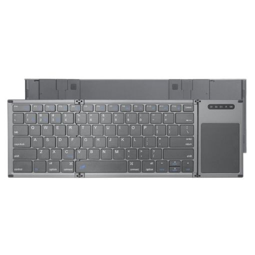 Tri-fold Wireless Bluetooth Keyboard for Multi-system Devices B066T - 1