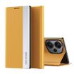 Xiaomi Redmi Note 13 Pro 4G Yellow Leather Phone Case - Electroplated - 1