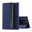 Redmi Note 14 4G Leather Phone Case, Electroplated, Dark Blue, 163.25mm - 1
