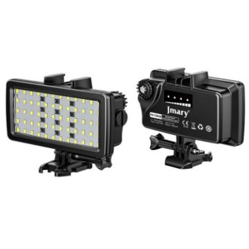 JMARY FM-72RGB Rechargeable Diving Photography LED Light IPX8 Waterproof - 1