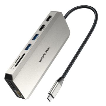 Wavlink UMD302 Type-C Dual 4K HDMI HUB 12-in-1 Laptop Docking Station - 1