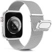 Apple Watch SE 40mm Silver Milan Double Magnetic Steel Mesh Band - 3
