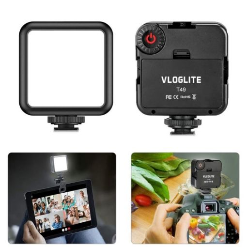 VLOGLITE T49 Portable LED Video Light 5600K Photography Fill Lamp - 1