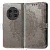 Ulefone Note 15 Gray Mandala Flower Embossed Leather Phone Case - 2