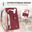 Xiaomi 14 Ultra Brown Leather Phone Case with Zipper Lanyard - 6