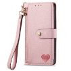 Xiaomi 14 Ultra Pink Leather Phone Case with Love Zipper Lanyard - 2