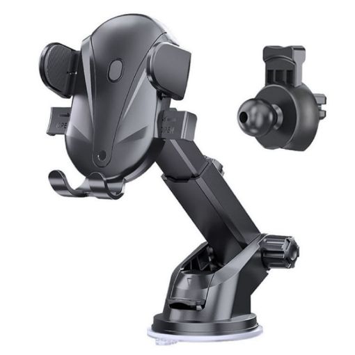Multi-functional Car Phone Mount: Air Vent & Dashboard Suction - D-43+128+120 - 1