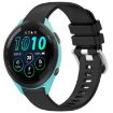Garmin Forerunner 265S Black Silicone Watch Band with Silver Buckle - 1