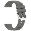 Garmin Forerunner 265S Gray Silicone Watch Band with Silver Buckle - 3