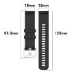 Garmin Forerunner 255S Music/255S Gray Silicone Watch Band Silver Buckle - 6