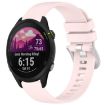 Garmin Forerunner 255S Music/255S Pink Silicone Watch Band Silver Buckle - 1