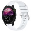 Garmin Forerunner 255S Music/255S White Silicone Watch Band Silver Buckle - 1