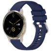 Garmin Venu 2S Dark Blue Silicone Watch Band with Silver Buckle - 1