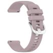 Garmin Vivomove 3S Purple Silicone Watch Band with Silver Buckle - 3