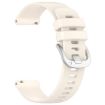 Garmin Vivoactive 4S Silicone Watch Band - Silver Buckle (Stralight) - 3