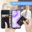Ulefone Note 15 Green Magnetic Leather Phone Case - Cubic Grid Design - 7