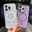 iPhone 14 Pro Max Blue Transparent TPU Hybrid PC Magsafe Case - 3
