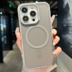 iPhone 15 Pro Max Grey Transparent TPU Hybrid PC Magsafe Case - 1
