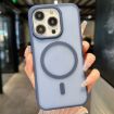 iPhone 15 Pro Blue Transparent TPU Hybrid PC Magsafe Case - 1