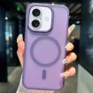 iPhone 16 Plus Purple Transparent TPU Hybrid PC Magsafe Case - 1