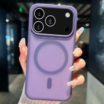 iPhone 17 Pro Max Purple Transparent TPU Hybrid PC Magsafe Case - 1