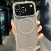 iPhone 17 Pro Max Grey Transparent TPU Hybrid PC Magsafe Case - 1
