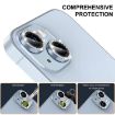 iPhone 15/15 Plus ENKAY AR Anti-reflection Camera Lens Glass (Black) - 3