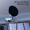 G158 Gray 360 Rotating Metal Phone Stand Magnetic Car Mount - 4