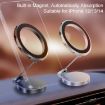 G118 1080 Rotating Magnetic Phone Holder Car Mount - Grey - 7