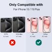 iPhone 15/15 Plus NORTHJO Camera Lens Protector Tempered Glass Green - 4