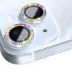 iPhone 15/15 Plus Camera Lens Protector Glitter Metal Ring Film - 2