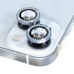 iPhone 15/15 Plus Camera Lens Protector Tempered Glass Rhinestone Blue - 3