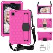 Blackview Tab 60 8.7" 2023 Tablet Case, Honeycomb EVA, Strap, Rose Red/Black - 1