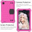 Blackview Tab 60 8.7" 2023 Tablet Case, Honeycomb EVA, Strap, Rose Red/Black - 2