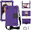 Alcatel Joy Tab2/3T 8.0 Honeycomb EVA Hybrid Tablet Case Strap Purple - 1