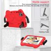 TCL Tab 11 9466x3 Shockproof Tablet Case Rose Red+Black EVA Hard PC - 3
