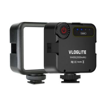 VLOGLITE W49S Adjustable Brightness Mini LED Video Light for Photography - 1