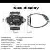 V69 Smart Watch 1.85" Black - Bluetooth Call, Heart Rate, BP, Oxygen Monitor - 8