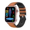 ET570 Smart Watch 1.96" Color Screen, Leather Strap, Bluetooth Call, ECG - 1